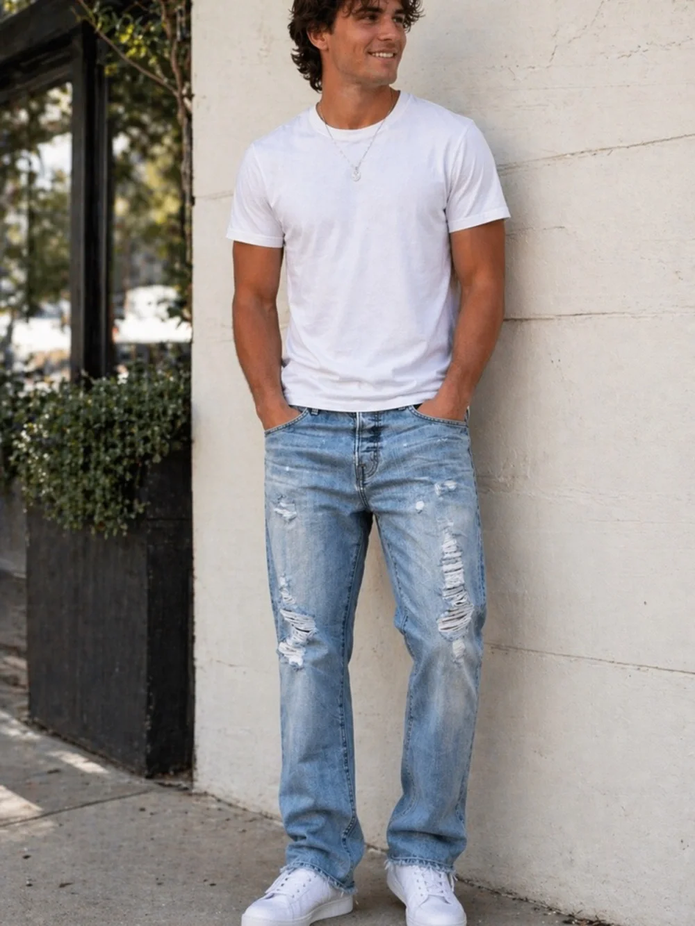Guess Distressed Relaxed Jeans 32x32 Y2K Grunge